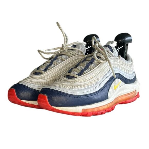 Womens Nike Air Max 97 921733-015 Leather Athletic Sneaker Shoes Size 7.5 White - Picture 2 of 6